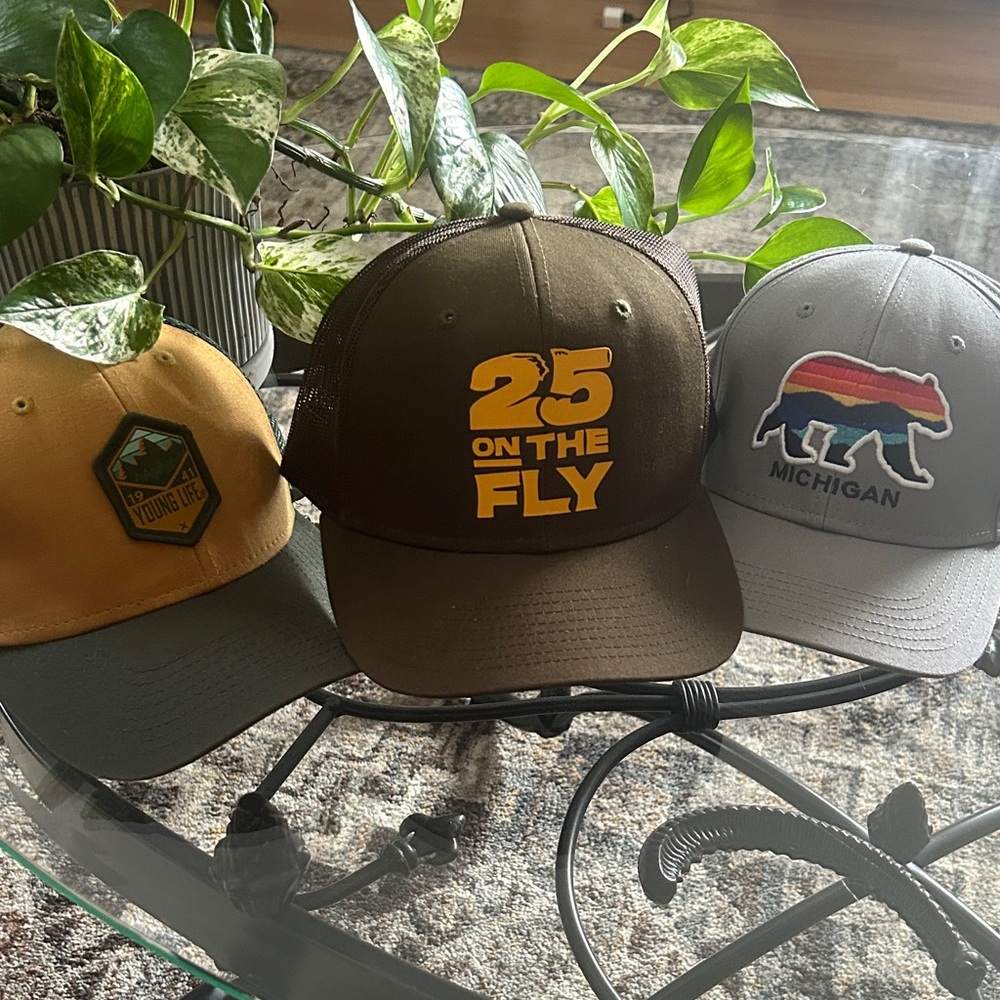 Trio of Graphic Trucker Caps